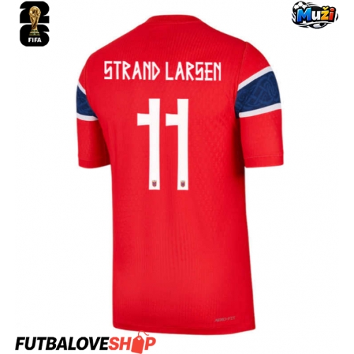 Dres Nórsko Jorgen Strand Larsen #11 Domáci MS 2026 Krátky Rukáv